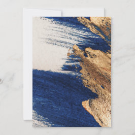 Convites Ouro à Meia-Noite: Elegância Abstrata