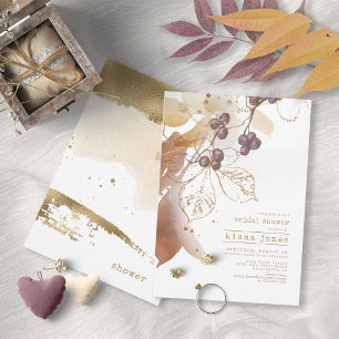 Convites Ouro Autumn Wedding ID655