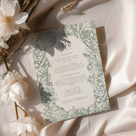 Convites Ouro de Informações e Detalhes Lily Wedding Morris
