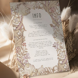 Convites Ouro de Informações e Detalhes Lily Wedding Morris
