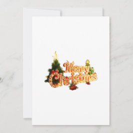 Convites Ouro de Natal Sparkle - Árvore Festiva