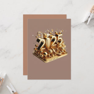 Convites Ouro de tipografia 2025