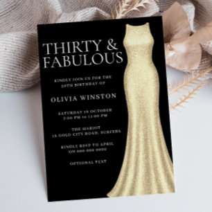 Convites Ouro de vestidos e mulheres negras aniversário de