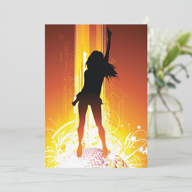 Convites Ouro Disco Mulher (Criador carregado)