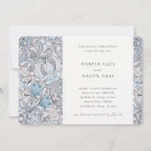 Convites Ouro do Janto de ensaio Lily Elegant Morris