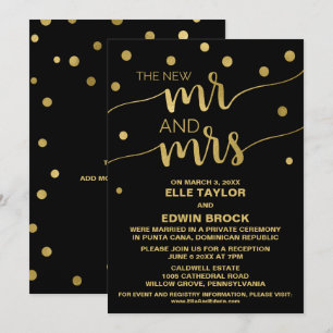 Convites Ouro e Preto   Recepção de Casamento Glamouroso