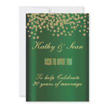 Ouro & esmeralda elegantes