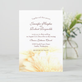 Convites Ouro Floral Wedding
