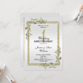 Convites Ouro Gema, Brilho & Platina 1º Casamento