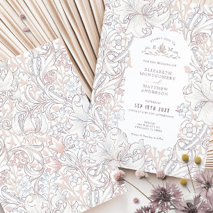 Convites Ouro Lily Wedding Suite Muted Pink Morris