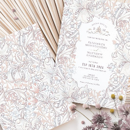 Convites Ouro Lily Wedding Suite Muted Pink Morris