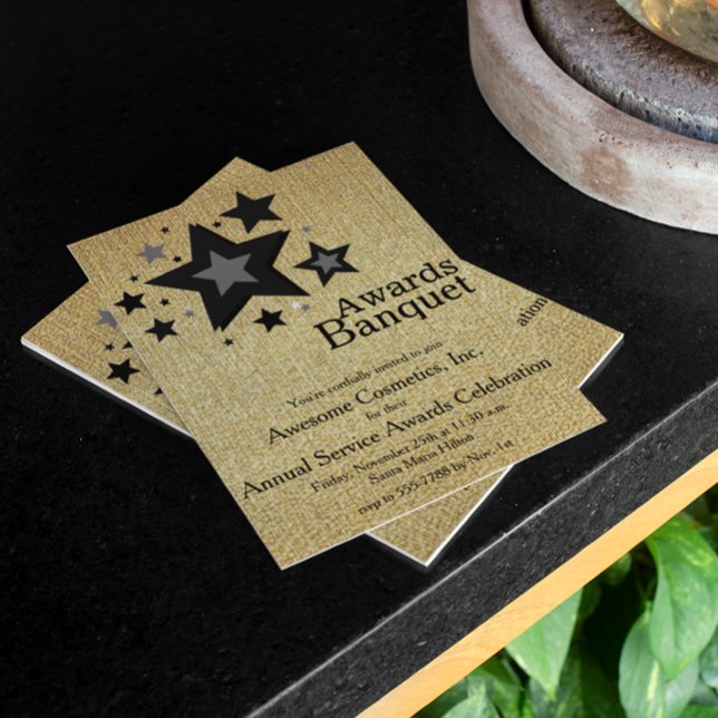 Convites ouro metálico (Criador carregado)