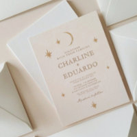 Ouro Moon Celestial Boho Casamento Qr Code