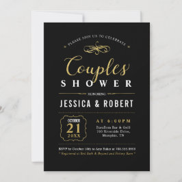 Convites Ouro & Preto | Churrasco de Casamento de Casais El