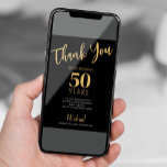 Convites Ouro preto qualquer festa de aniversário etária<br><div class="desc">Simples tipografia ousada moderna,  qualquer modelo de aniversário de marco etário (download digital imprimível disponível) com seu texto e assinatura personalizados.</div>