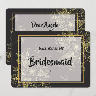 Convites Ouro Rosa Bridesmaid