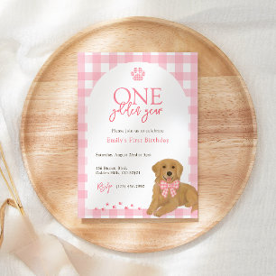 Convites Ouro rosa - Um Ouro de aniversário