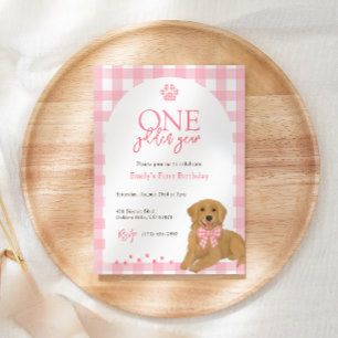 Convites Ouro rosa - Um Ouro de aniversário