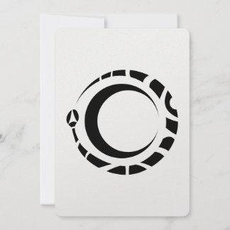Convites Ouroboros e lua Pagan Wicca Alchemy