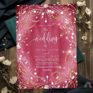 Convites Ouros do Amor Casamento Rosa