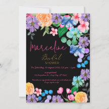 Ousada noiva floral em água-marinha rosa brilhante