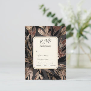 Convites Ousado floral botânico chic casamento RSVP