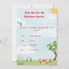 Convites Outdoor Invitation 