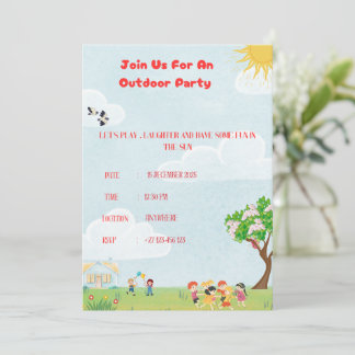 Convites Outdoor Invitation 