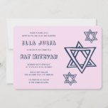 Convites OUTLINE LETTERS STAR OF DAVID Custom BAR Mitzvah<br><div class="desc">Perfect card to announce a bar or bat mitzvah! Hand made art for you with star of david on the front and back side! FULLY CUSTOMIZABLE! Click on “Personalize” above to edit the text. Click "edit using design tool" to adjust the fonts, colors and placements and to delete the back...</div>