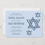 Convites OUTLINE LETTERS STAR OF DAVID Custom BAR Mitzvah<br><div class="desc">Perfect card to announce a bar or bat mitzvah! Hand made art for you with star of david on the front and back side! FULLY CUSTOMIZABLE! Click on “Personalize” above to edit the text. Click "edit using design tool" to adjust the fonts, colors and placements and to delete the back...</div>