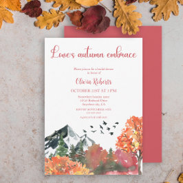 Convites Outono abraça o Chá de panela da Floresta das Mont