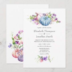 Convites Outono - Casamento Floral