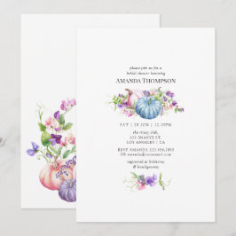 Convites Outono - Chá de panela Floral de Queda