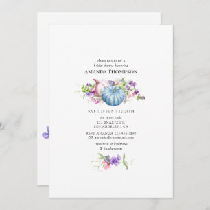 Convites Outono - Chá de panela Floral de Queda