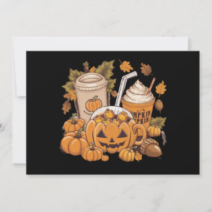 Convites Outono Família Halloween Ação de Graças Fofo Outon