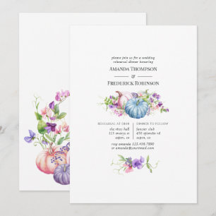 Convites Outono - Jantar de Ensaios de Casamento Floral