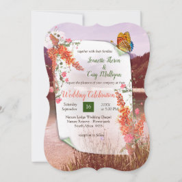 Convites Outono Tema Botânico Elegante Neutro