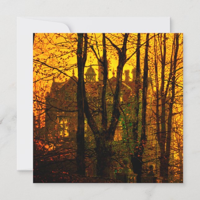 Convites Outubro depois John Atkinson Grimshaw (Frente)