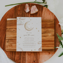 Convites Over the Moon Baby Shower Invitation