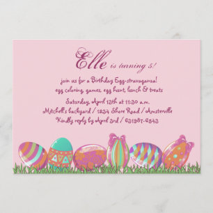 Convites Ovo da páscoa março, festa de aniversário Invitati