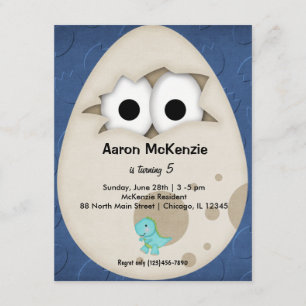 Convites Ovo de Dinossauro