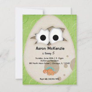 Convites Ovo de Dinossauro