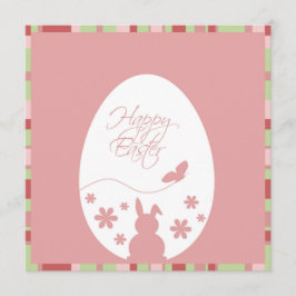 Convites Ovo de Páscoa Feliz Moderno Rosa Pastel
