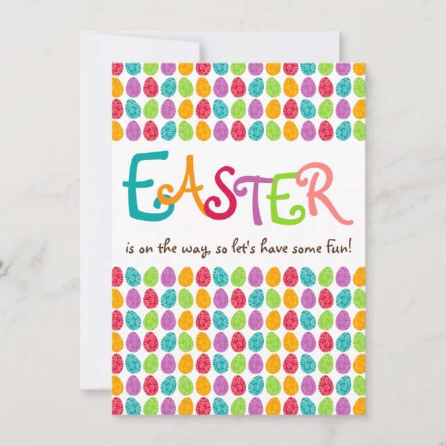 Convites Ovos da páscoa (Frente)