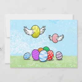 Convites Ovos de Páscoa Voadores