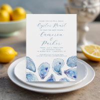 Oyster Roast Casual Festa de noivado Watercolor