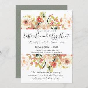 CONVITES PACH WATERCOLOR FLORAL PÁSCOA BRUNCH & OG HUNCH
