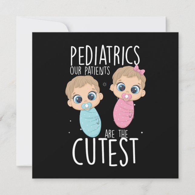Convites Pacientes Pediatria Crianças Presente Médico (Frente)