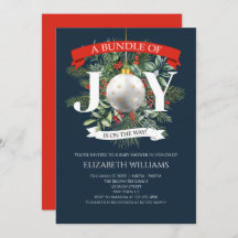 Pacote de Alegria Chá de fraldas Greenery de Natal