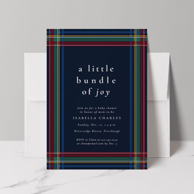 Convites Pacote de alegria clássico chá de fraldas de Natal (Criador carregado)